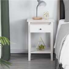 White bedside table for sale  IPSWICH