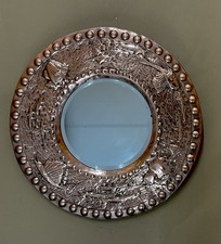 Antique copper mirror for sale  BURFORD