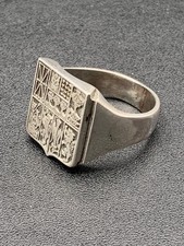 Bague chevalière argent d'occasion  Arcachon
