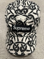 Novo Sem Etiquetas Raro Supremo Nó Celta Boné de Acampamento Chapéu Pedra 5 Painéis Off White Preto, usado comprar usado Novo Sem Etiquetas Raro Supremo Nó Celta Boné de Acampamento Chapéu Pedra 5 Painéis Off White Preto, usado comprar usado  Enviando para Brazil