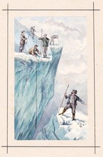 Usado, Alpen Alpinismo Escalada Montañismo Acuarela Dibujo Leifer 1850 comprar usado  Enviando para Brazil
