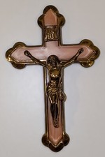 Crucifixo Cruz Jesus Cristo INRI Arte Cristã e Iconografia Vintage Anos 1940 - 6”H comprar usado  Enviando para Brazil