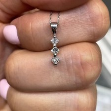 Moissanite three stone for sale  Jamaica