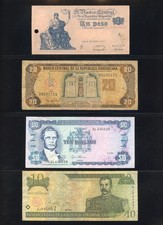 Lote de 10 billetes de América del Sur y Central en estado usado, ver escaneos segunda mano  Embacar hacia Mexico