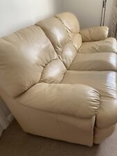 Large leather sofa for sale  POLEGATE