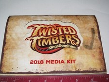 KINGS DOMINION TWISTER TIMBERS KIT DE MÍDIA 2018 PASTA MONTANHA-RUSSA HTF comprar usado  Enviando para Brazil