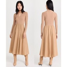 Vestido Midi Moon River Manga Longa Malha Top Twofer Mídia Mista Taupe Tamanho Médio comprar usado  Enviando para Brazil