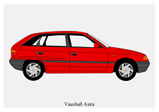Poster vauxhall astra for sale  SWINDON