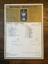 Cricket scorecard minor for sale  COALVILLE
