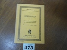No.223 BEETHOVEN Trio Clarinete para Piano Violincello - Edição Partitura Musical EULENBURG comprar usado  Enviando para Brazil