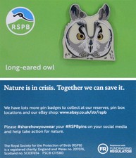 Rspb pin badge for sale  SANDY
