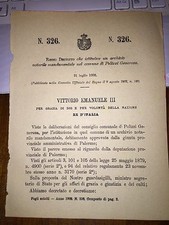 Regio decreto ist usato  Italia