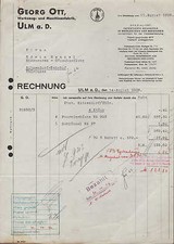 Ulm rechnung 1936 gebraucht kaufen  Leipzig