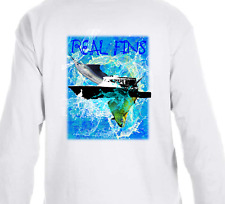 Camiseta Aletas Reales Barco de Pesca Marlin Mahi Delfín Navegación Pez Vela Mangas Largas segunda mano  Embacar hacia Argentina