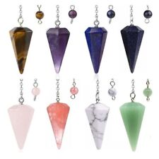 Pêndulo de cristal para radiestesia adivinhação espiritual pingente de pedra hexágono comprar usado  Enviando para Brazil