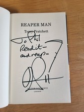 Reaper man signed for sale  STAFFORD