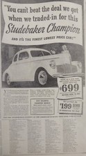 Studebaker champion car for sale  NEWTON STEWART