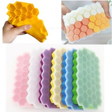 Bandeja de cubo de gelo de silicone extra grossa com tampas 37 células flexível fácil de tirar, usado comprar usado  Enviando para Brazil