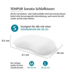 Tempur kopfkissen schlafkissen gebraucht kaufen  Arnstadt
