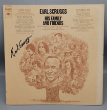 EARL SCRUGGS autografado LP FAMÍLIA E AMIGOS Dylan Baez Banjo Bluegrass comprar usado  Enviando para Brazil