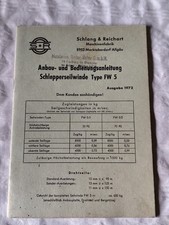 Schlang reichart fw5 gebraucht kaufen  Spraitbach