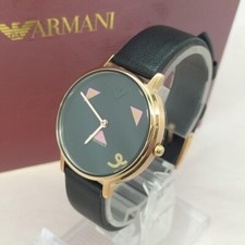 Relógio feminino EMPORIO ARMANI AR80022 quartzo mostrador preto analógico do Japão comprar usado  Enviando para Brazil
