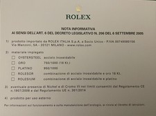 Originale rolex nota usato  Bologna
