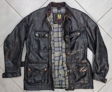 Belstaff brown leather usato  Casapesenna