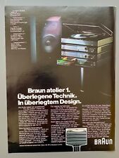 Braun atelier stereoanlage gebraucht kaufen  Aßlar