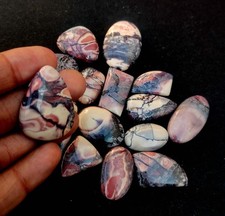 Cabochão feito à mão de pedra preciosa de jaspe de porcelana natural México até 15 mm a 35 mm, usado comprar usado  Enviando para Brazil