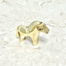 Usado, Broche cavalo de Tróia vintage ouro amarelo 18K por Carvin French - Broche cavalo de Tróia comprar usado  Enviando para Brazil