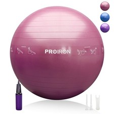 Piłka do ćwiczeń PROIRON Yoga Pilates 65 cm, antypoślizgowa powierzchnia, różowa na sprzedaż  PL