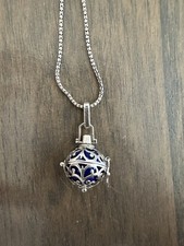 Colar de prata esterlina Engelsrufer Calling An Angel bola de som azul comprar usado  Enviando para Brazil