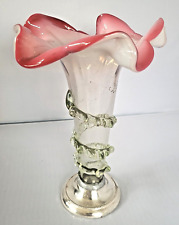 Vaseline glass epergne for sale  WELSHPOOL