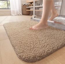Tapete peludo grosso 16 "x24", tapete de banheiro antiderrapante, bege 1 peça comprar usado  Enviando para Brazil
