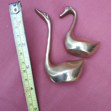 Brass geese ornaments for sale  HENFIELD