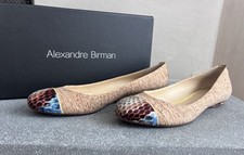 Sapatilha plana Alexandre Birman cortiça bailarina Rio natural Starfrui EUA tamanho 8.5 comprar usado  Enviando para Brazil