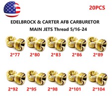 Usado, PACOTE COM 20 PARA JATO DE MEDIÇÃO CARBURADOR AFB EDELBROCK & CARTER comprar usado  Enviando para Brazil