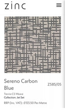 Romo zinc fabric for sale  HOVE