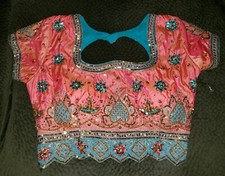 Usado, Camisa top cigana vintage com lantejoulas frisadas tamanho XS S dançarina do ventre hippie boêmia comprar usado  Enviando para Brazil