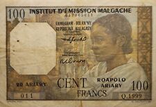 Madagascar billet 100 d'occasion  Meylan