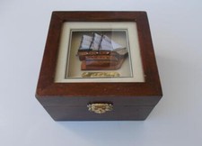 Nautical mahogany trinket for sale  East Boothbay