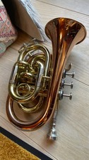 Bb taschentropmete rotmessing (kupfer) wahnsinns klang+koffer+mundstück comprar usado  Enviando para Brazil