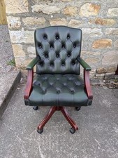 Vintage green leather for sale  HEXHAM