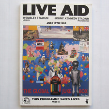 Live Aid Concert Programme Wembley Stadium UK 1985 Queen Freddie Mercury Book NM comprar usado  Enviando para Brazil