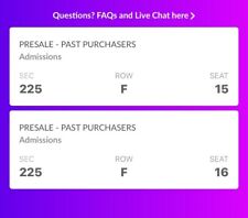 Sec 225 row for sale  Corbin