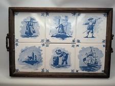 Plateau faience bretonne d'occasion  Issy-les-Moulineaux
