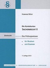 Karteikarten sachenrecht hemme gebraucht kaufen  Bayreuth