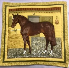 Quilted horse cushion for sale  CORBY