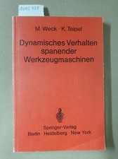 Dynamisches verhalten spanende gebraucht kaufen  Dinkelscherben